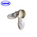 white Leather mesh esd antistatic safety shoe with anti-slip sole
